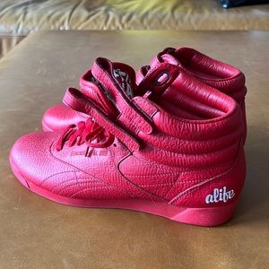 Red Reebok freestyle high top collab Alife sneaker